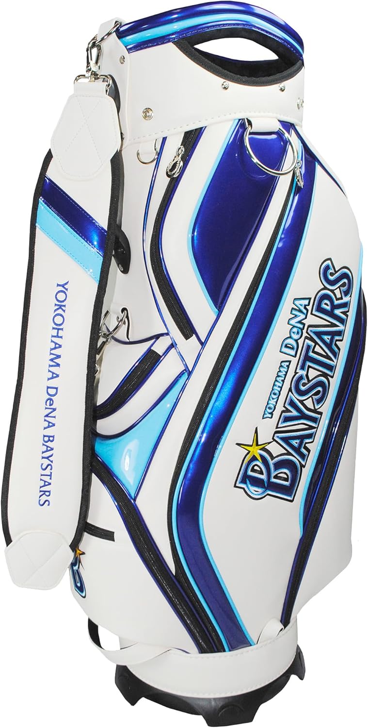 YBCB-5412 Yokohama Dena Baystars 9.5 Type Caddy Bag, White