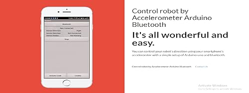 Control Robot by smartphone's Accelerometer with Arduino_Bluetooth