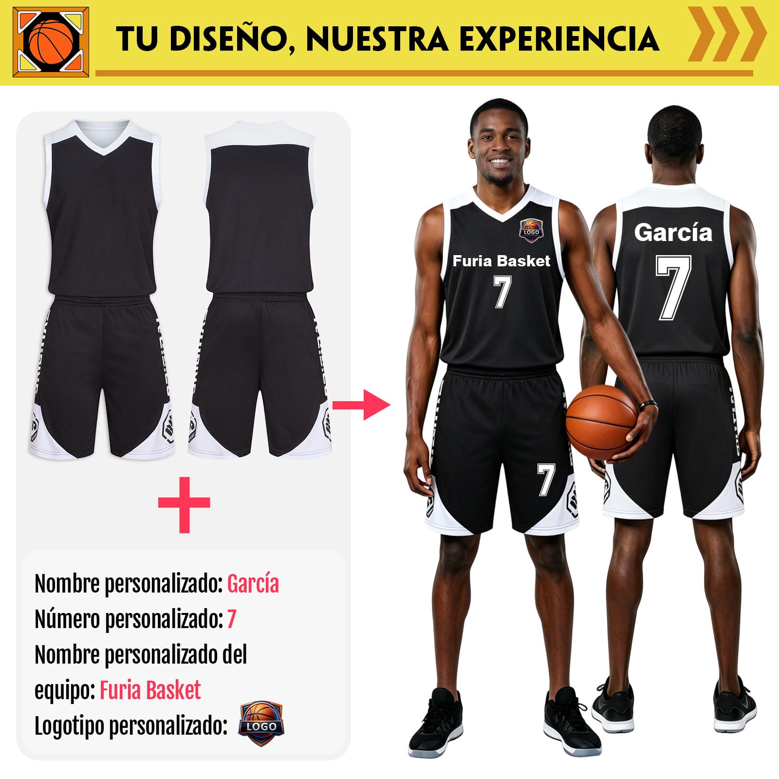 LAIFU Conjunto de Camisetas de Baloncesto Personalizadas para Adultos y Niños- Regalo de Baloncesto Que Se Puede Personalizar Con Su Nombre, Número, Nombre Del Equipo, Logotipo