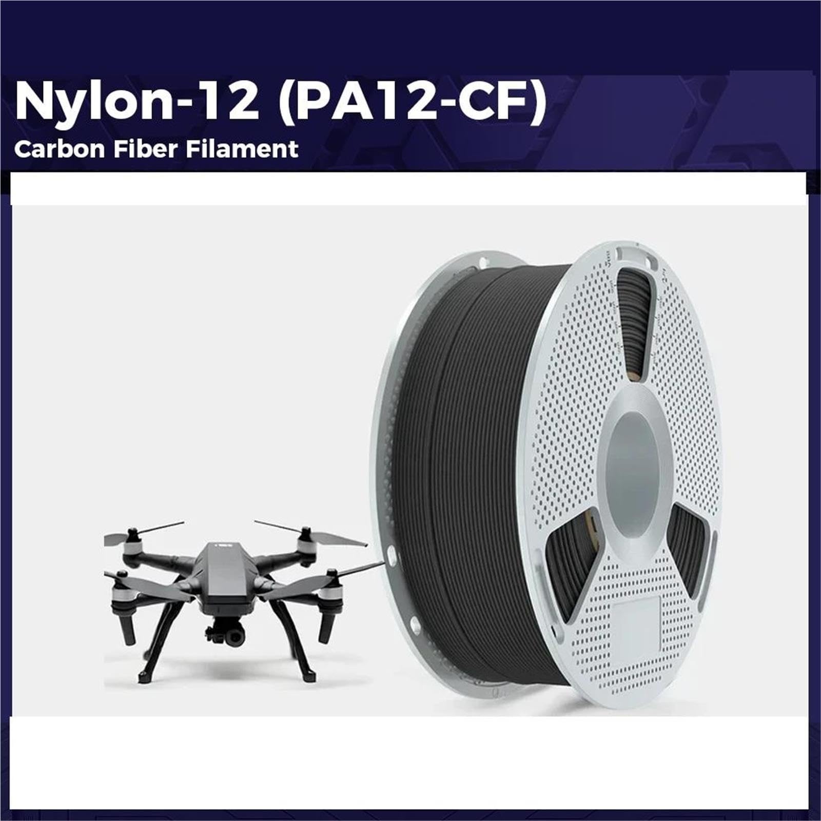 PA12 CF Nylon 12 Kohlefasergefülltes Filament For 3D-Drucker