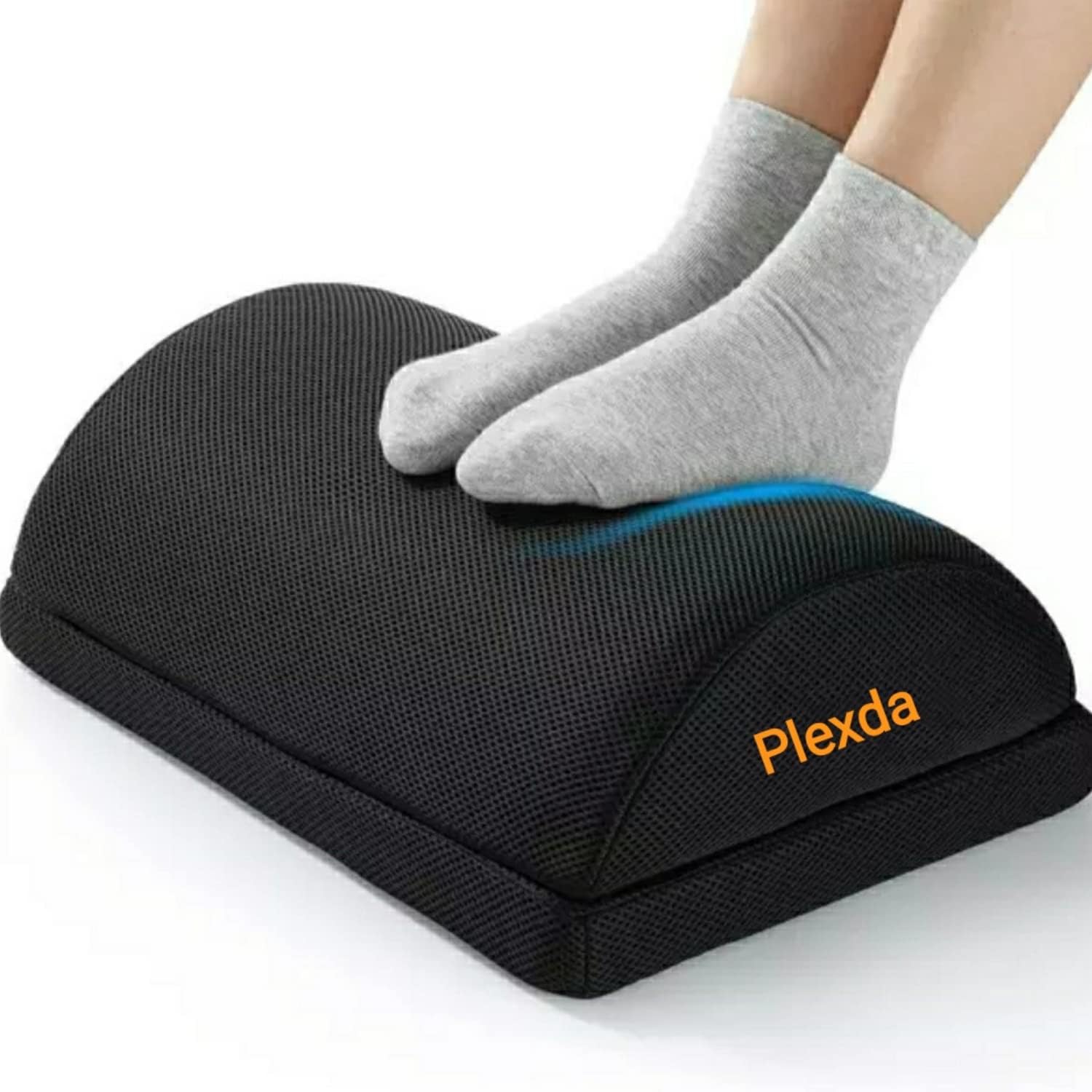 Adjustable Foot Rest Under Desk with Added Height | Ergonomic Footrest Pillow for Office Chair | Leg Resting Cushion Stool Under Table and Sofa with Washable Mesh Cover (Adjustable Foot Rest)
