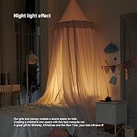 Vista 3 de Toldo de cama para niñas, mosquitera de doble capa para niñas, decoración de habitación, rincón de lectura (verde)