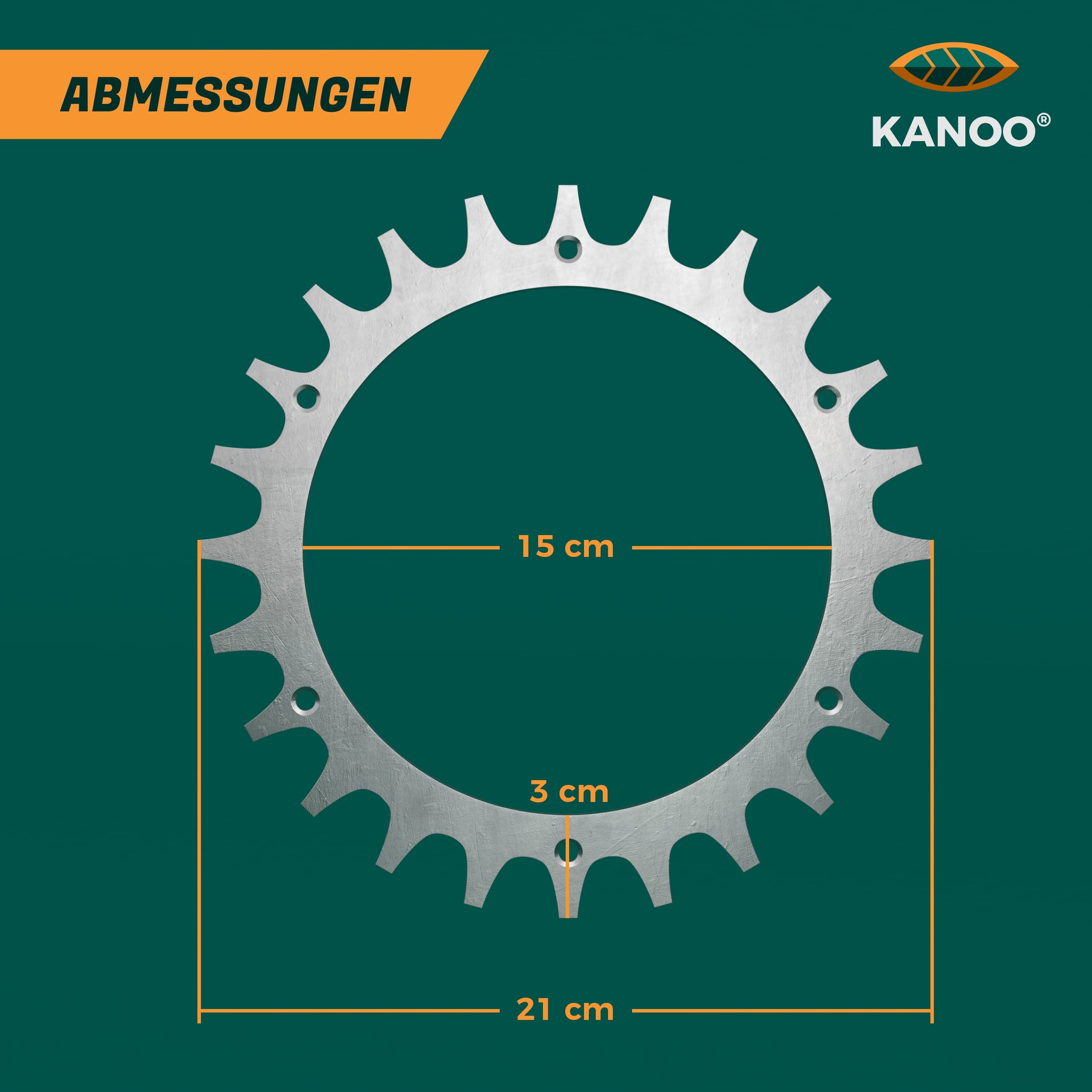 kanoo® Tacos de acero inoxidable para robot cortacésped Worx modelo S/M, incluye tornillos, accesorio Landroid para mejorar la transición del robot cortacésped, ruedas de 205 mm