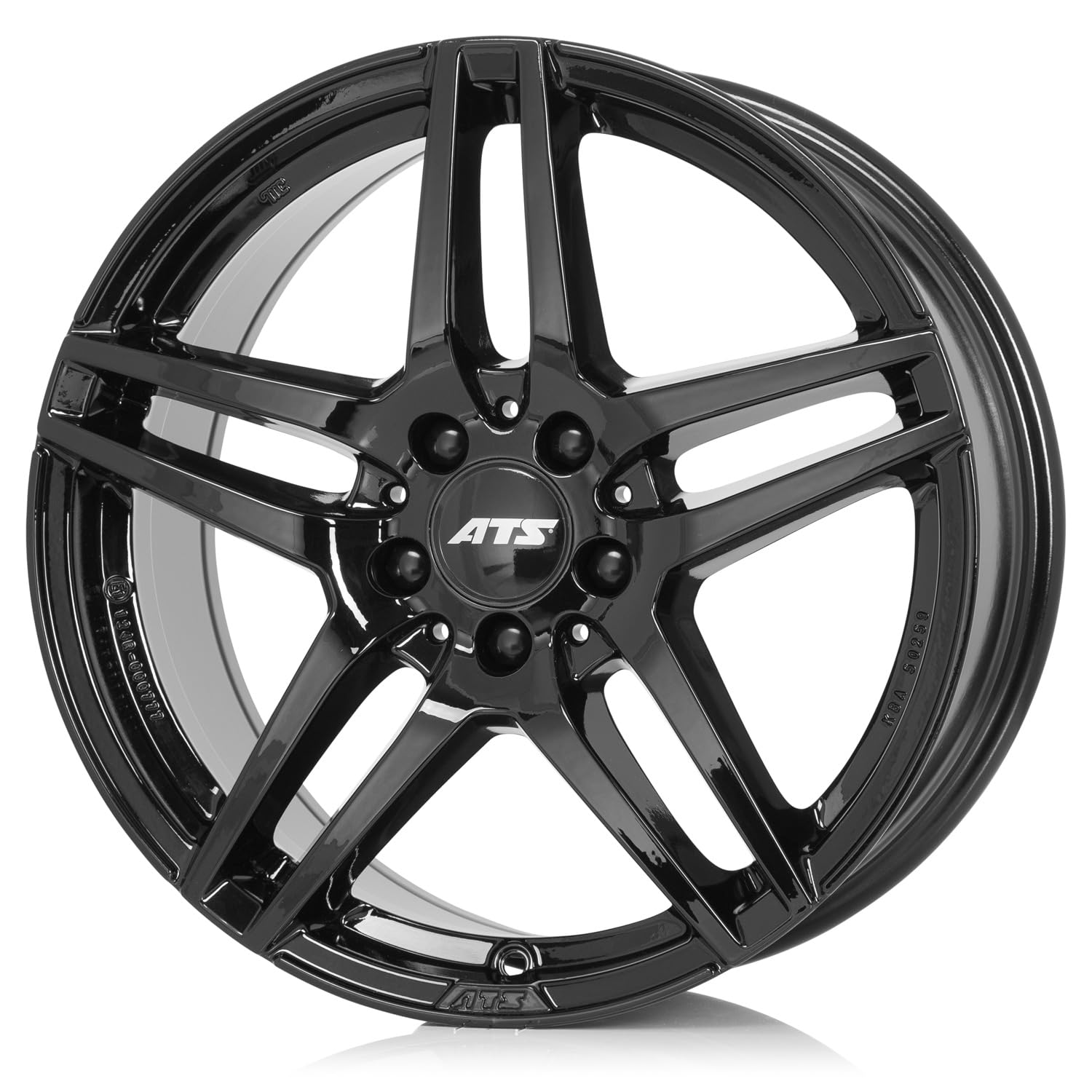 ATS - Llanta Aluminio 7,5X17 Mizar 5/112 ET47 CH66,6, Color: Gloss Black