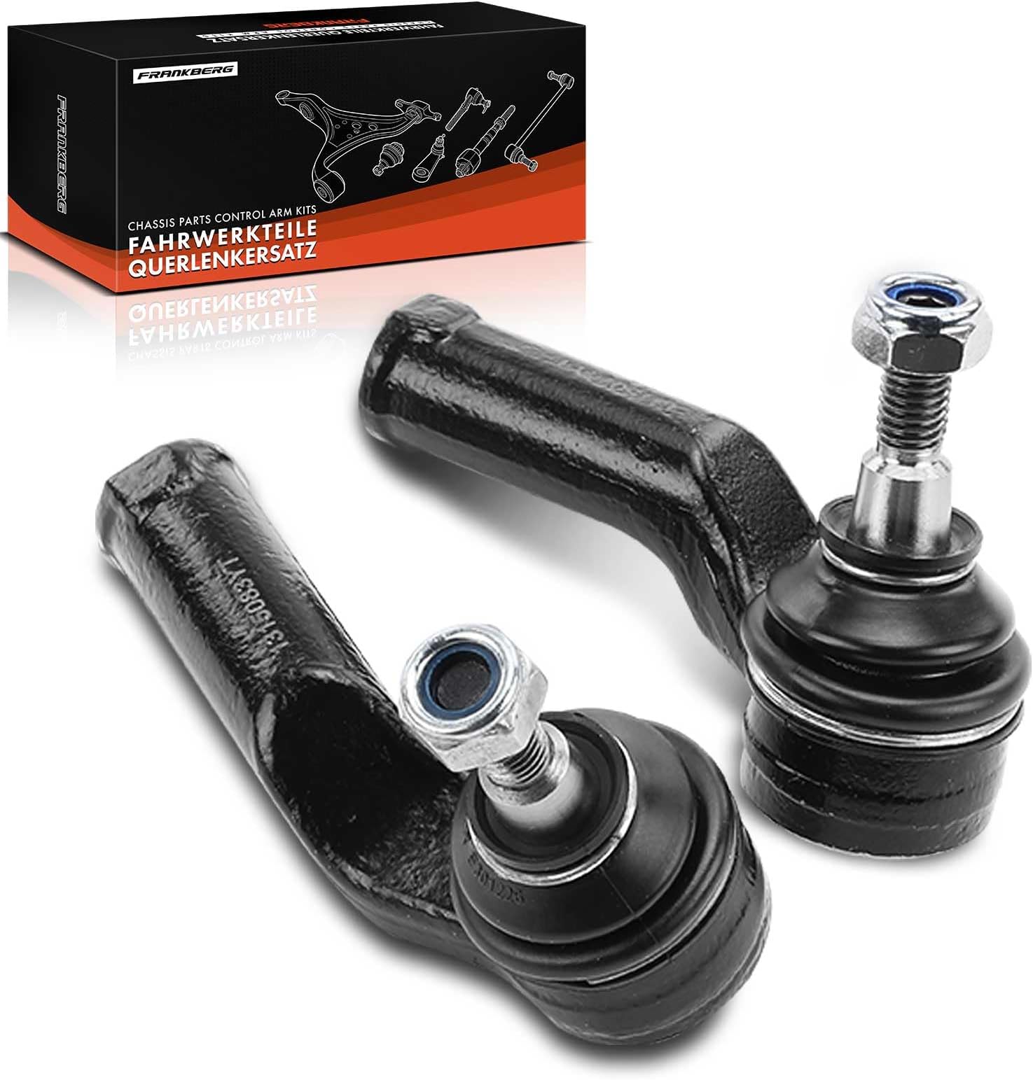 Frankberg 2x Tie Rod End Front Axle Compatible with Focus II DA DP HCP 1.4L-2.5L 2004-2012 Focus III 1.0L-2.0L 2010-2024 C30 533 1.6L-2.5L 2006-2012 Replace# 1328881
