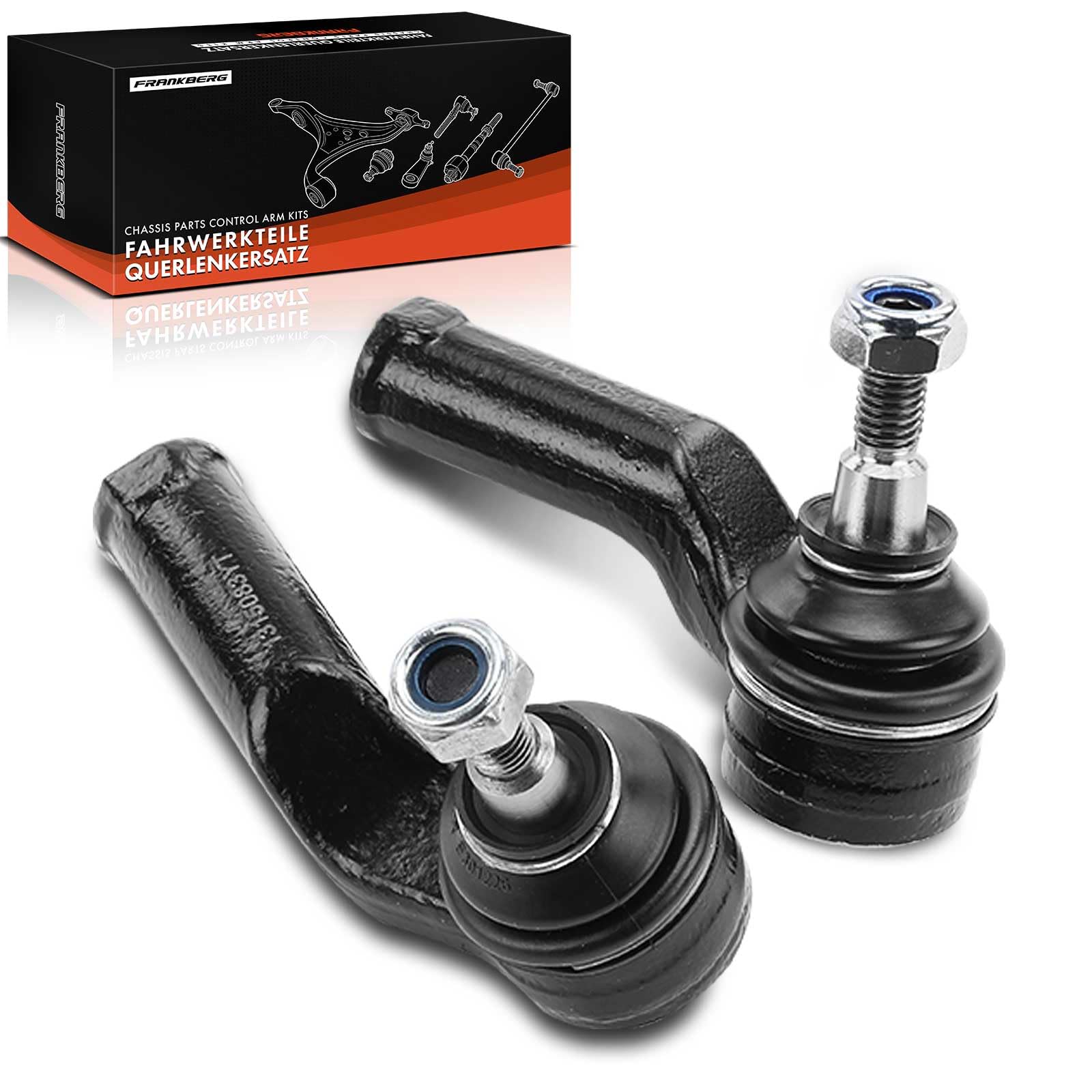 Frankberg 2x Tie Rod End Front Axle Compatible with Focus II DA DP HCP 1.4L-2.5L 2004-2012 Focus III 1.0L-2.0L 2010-2024 C30 533 1.6L-2.5L 2006-2012 Replace# 1328881