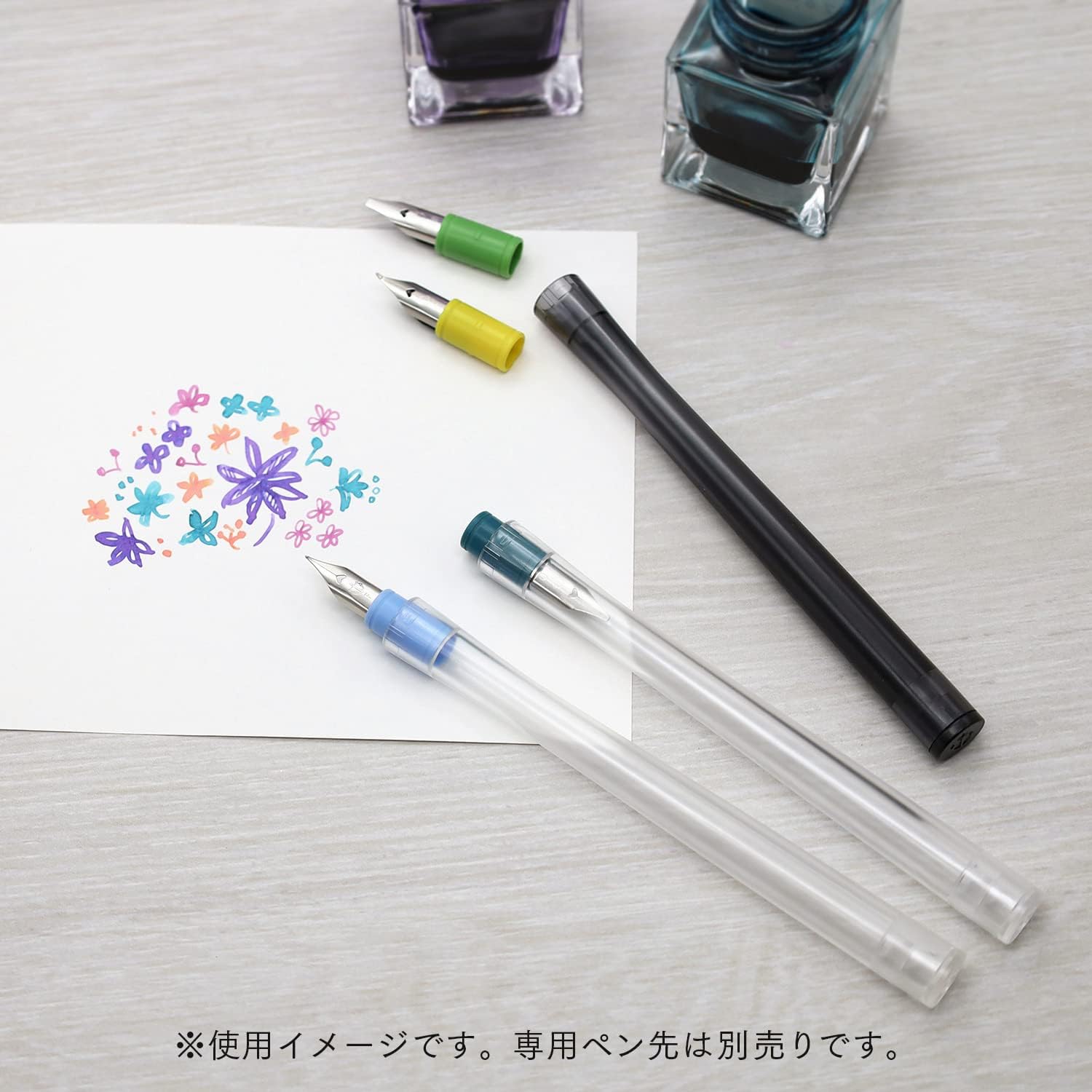Sailor 14-0135-220 Fountain Pen, Fountain Pen Pen Pen Base, Clear Black