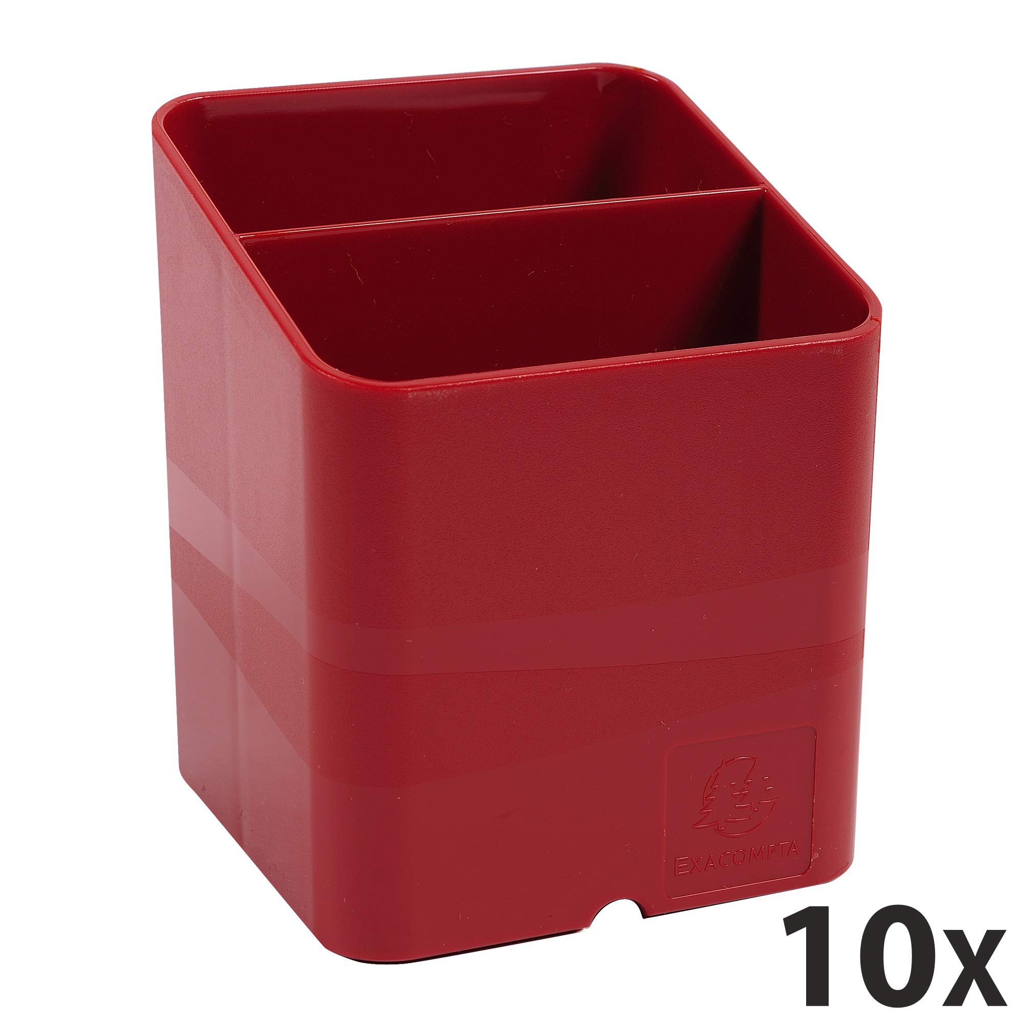 Exacompta 67718D Idérama PEN-CUBE zestaw 10 karmazynowych czerwonych