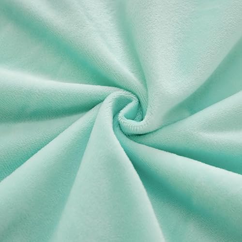 Miniatura 9 de EMME Juego de funda de edredón mullido de color azul de lujo, tamaño individual, juego de funda de edredón mullido de 2 piezas de fundas de edredón