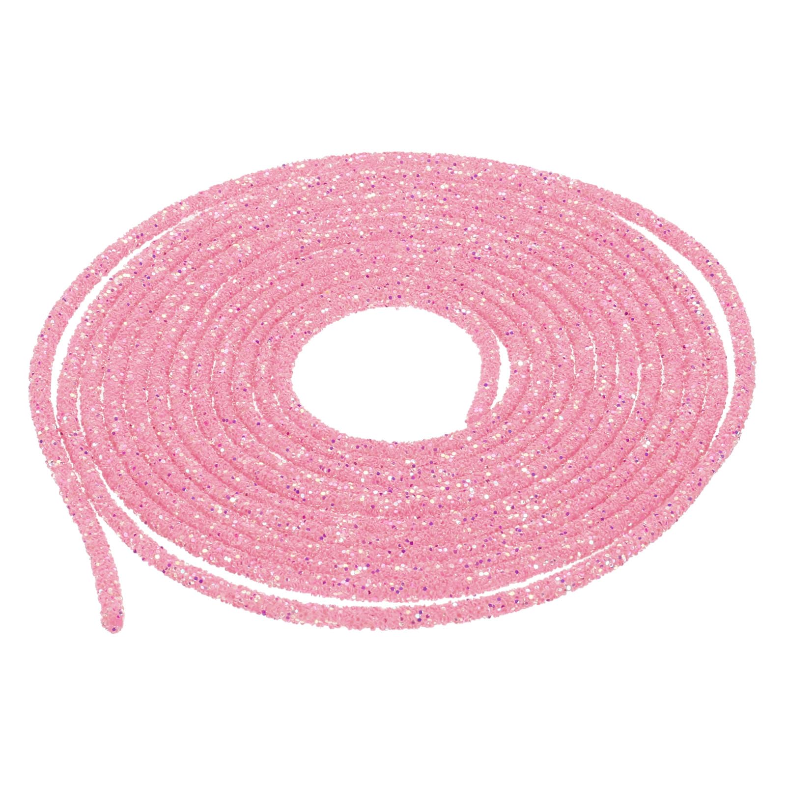 sourcing map 5 Yard 6mm 0.24 inch Glitter Sequins Rope Sequins Rhinestone Tube Cord for DIY Wedding Dresses Costume Clothing Shoes Jewelry Accessory Clear White — view 120
