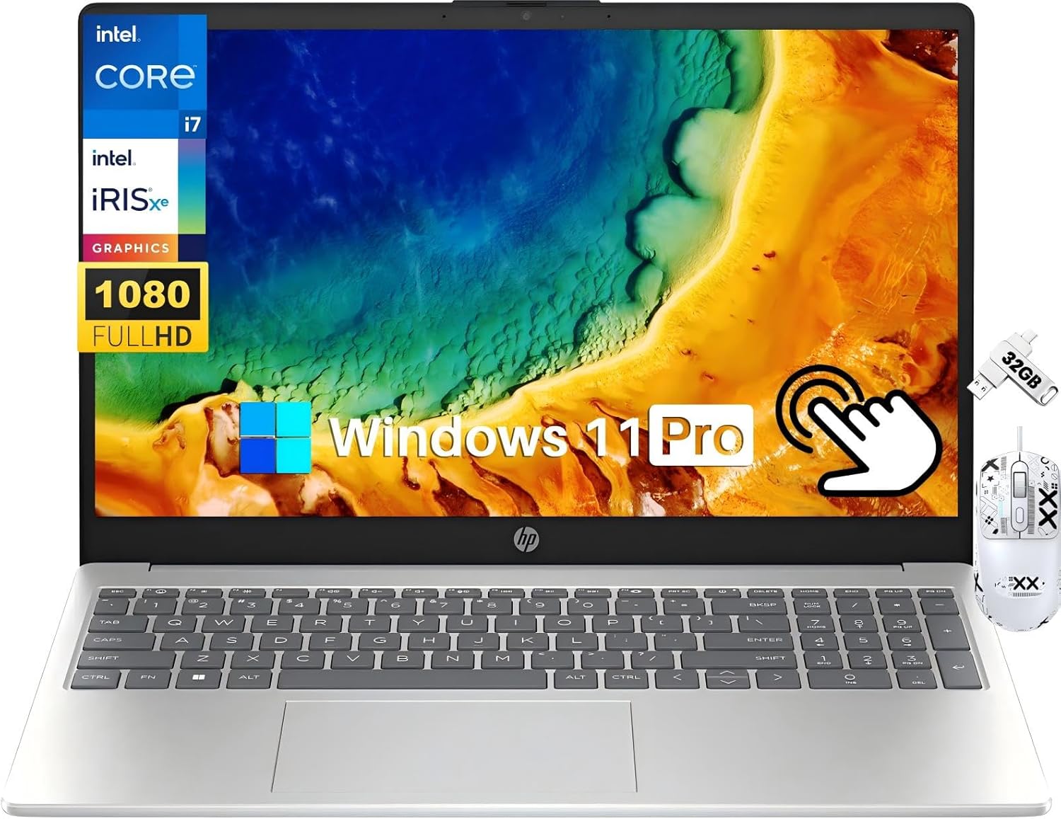 HP 15.6″ FHD Touchscreen Business Laptop Computer, 64 GB RAM, 1 TB SSD, Intel 10-Core i7-1255U Processor(Up to 4.7 GHz), Intel Iris Xe Graphics, Wi-Fi 6E, HD Camera, Windows 11 Pro, w/Accessories HP 15.6″ FHD Touchscreen Business Laptop Computer, 64 GB RAM, 1 TB SSD, Intel 10-Core i7-1255U Processor(Up to 4.7 GHz), Intel Iris Xe Graphics, Wi-Fi 6E, HD Camera, Windows 11 Pro, w/Accessories