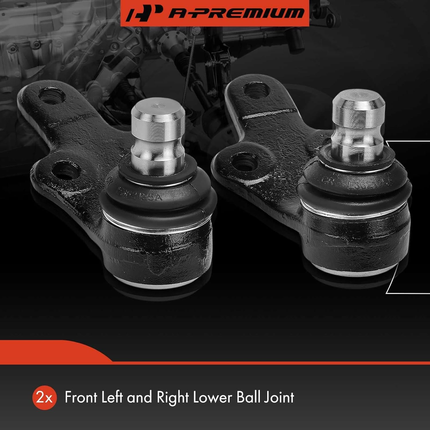A-Premium 2 x Front Lower Ball Joint, Compatible with Ford Focus 2012-2018, Transit Connect 2014-2023