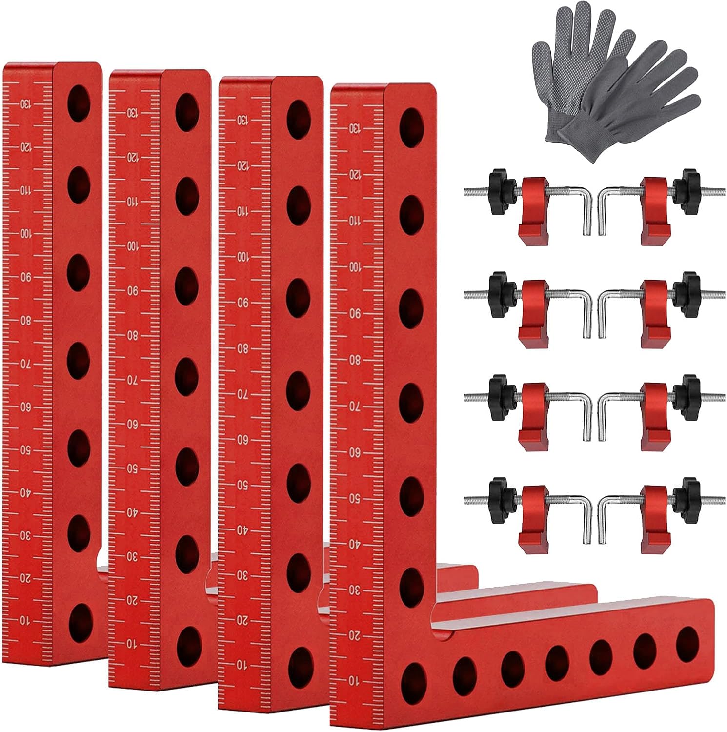 4x MORSETTI ANGOLARI IMMAGINE O SPECCHIO Argento Nichel Staffe Di - Foto 8