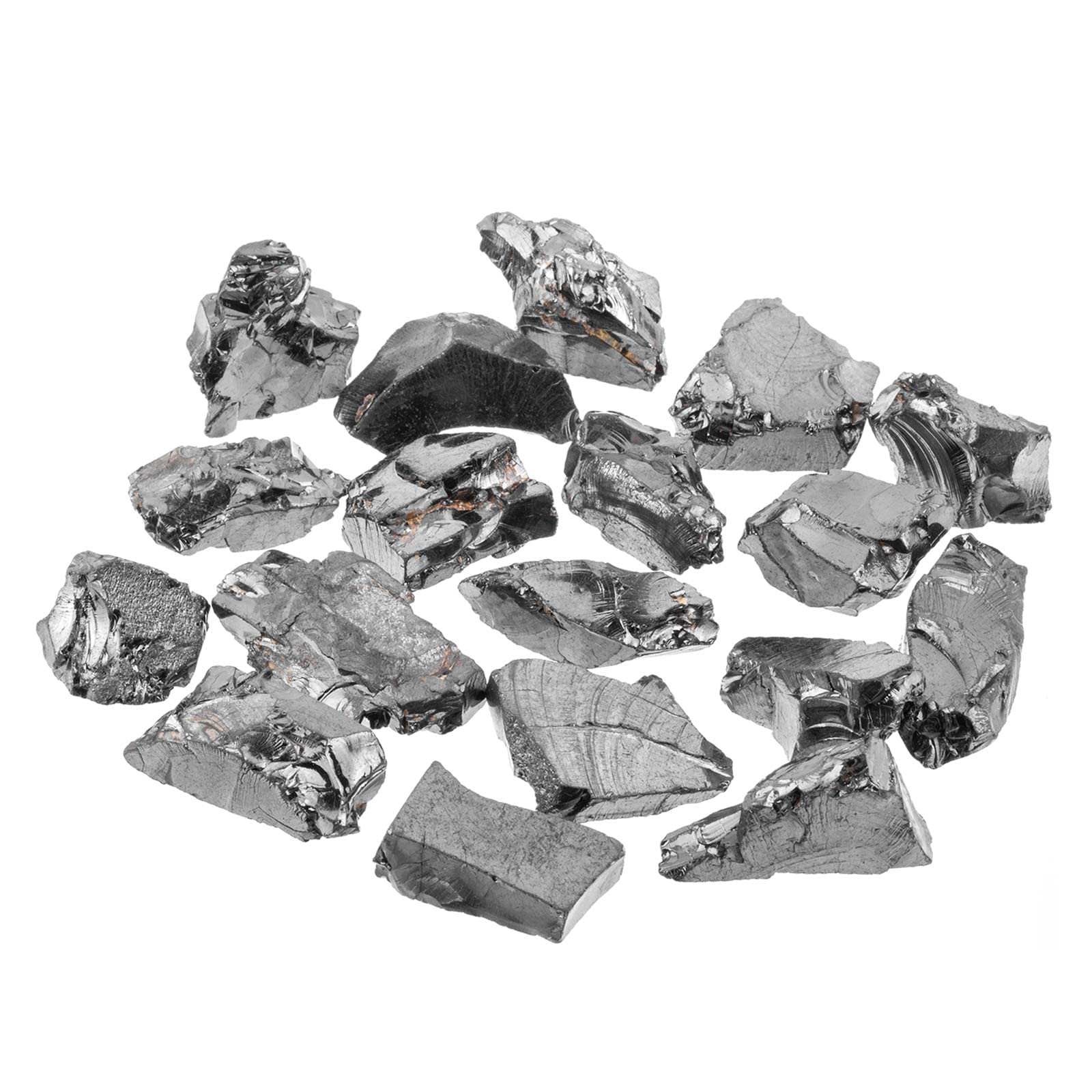 Elite shungite Type 1 - Fullerene c60 - Carbon 98% - 0.8 to 1.2 in. - Authentic shungite Stone from Karelia - Tolvu