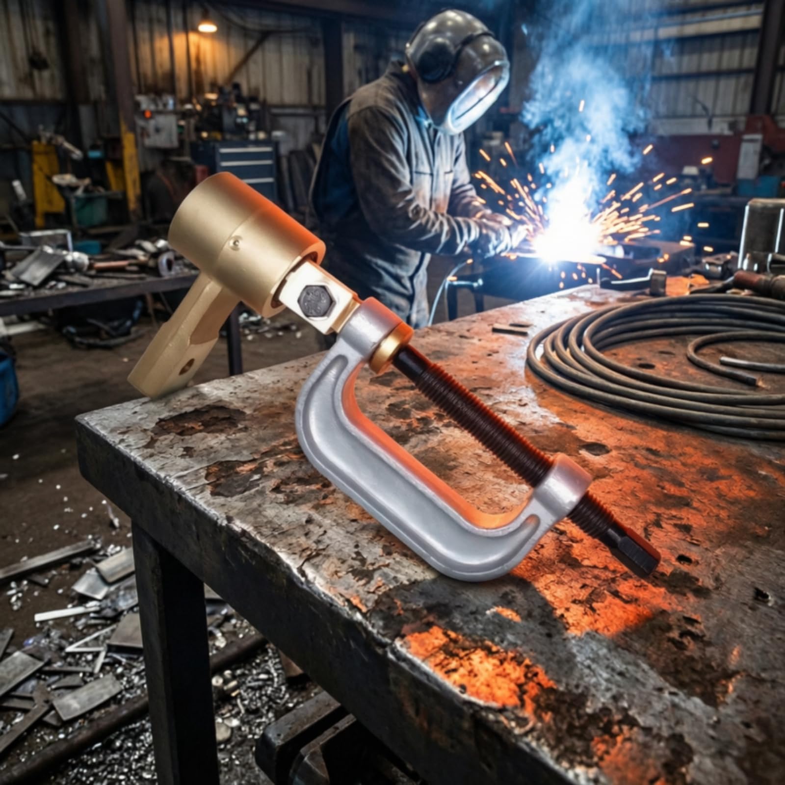 Erdungsklemme Rotierend Schweißklemme Masseklemme Schraubklemme Metallklemme mit 360 Grad Drehgelenk für Bewegliches Kabelmanagement Und Fester, style to 1