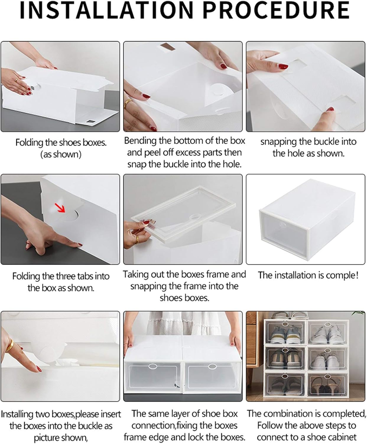 white plastic shoe rack on Home Kitchen Ideal Shoe Rack For Shoes Slippers Mitpaty Shoe Storage Boxes 12 Pack Clear Plastic Stackable White Space Saving Shoe Organizer Boots Shoe Organizers
