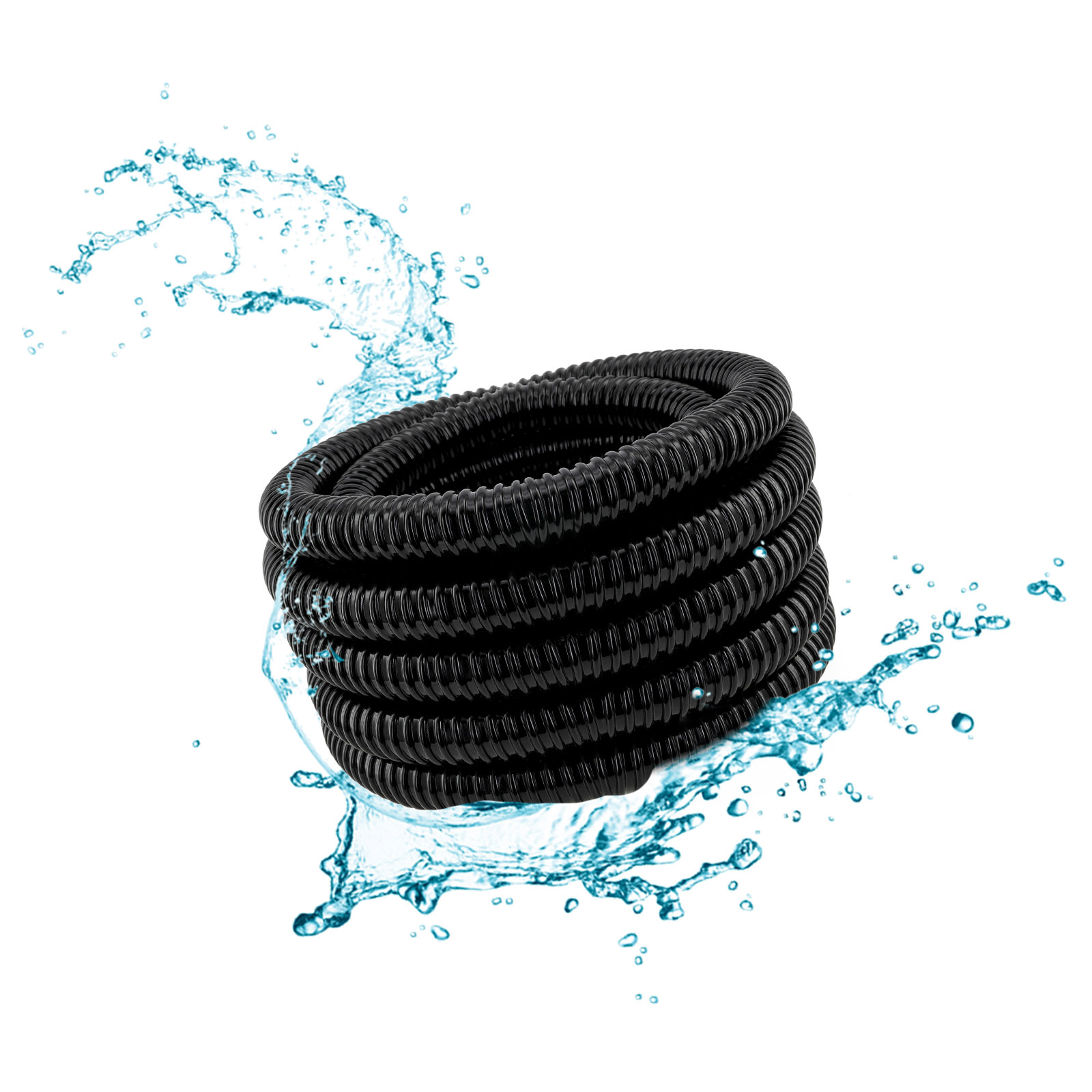 Blagdon Tuyau Flexible Renforcé Pour Étang 6,1 M X 25 Mm - PVC Lisse Avec Colliers Inox