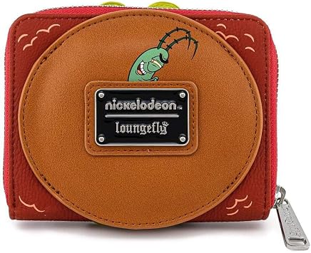 Loungefly x Spongebob Squarepants Plankton Krabby Patty Zip-Around Wallet Multi