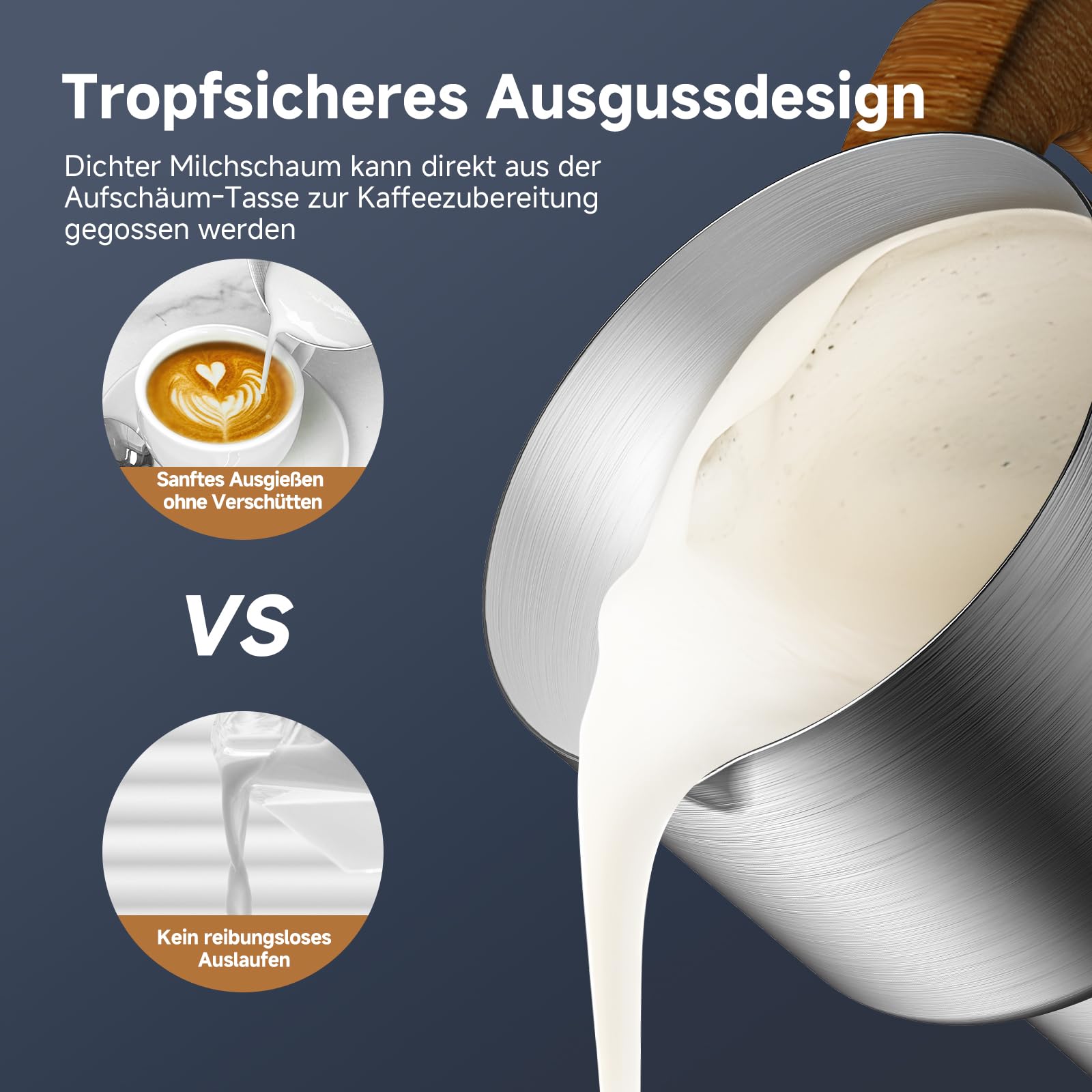 AMZCHEF Milchaufschäumer 600ml, 8-IN-1 Großer Induktion Milchschäumer für Heißen & Kalten Milchschaum, Heiße Milch & Kakao, Abnehmbarer Behälter, OLED Display,550W