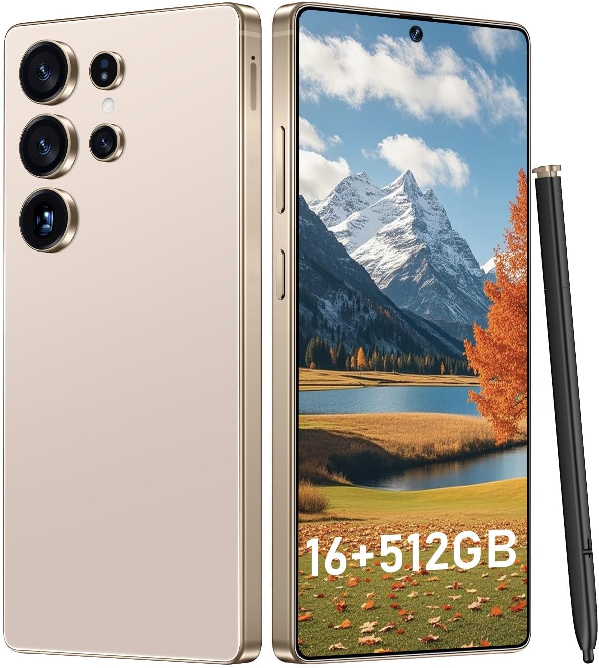 I25 Ultra: Powerhouse 16GB/512GB, 2-Day 7000mAh Battery, Huge 6.99" Android 14 Phone w/Built-in Stylus - Your All-in-One Device The Superior Choice (Desert Titanium) - Image 1 of 7