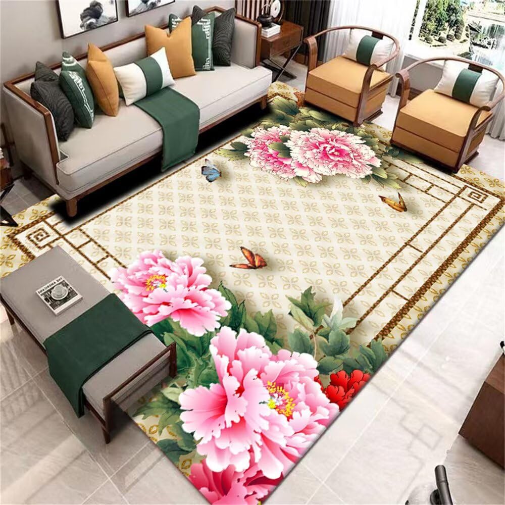 Tapis bebe 80x150cm vert unicolore : sol doux de chambre enfant