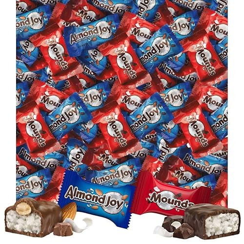 Hersheys Almond Joy & Mounds Surtido  Piezas envueltas individualmente  Paquete de fiesta a granel de chocolate con leche, almendras y montículos de disponible en Yaxa Mexico