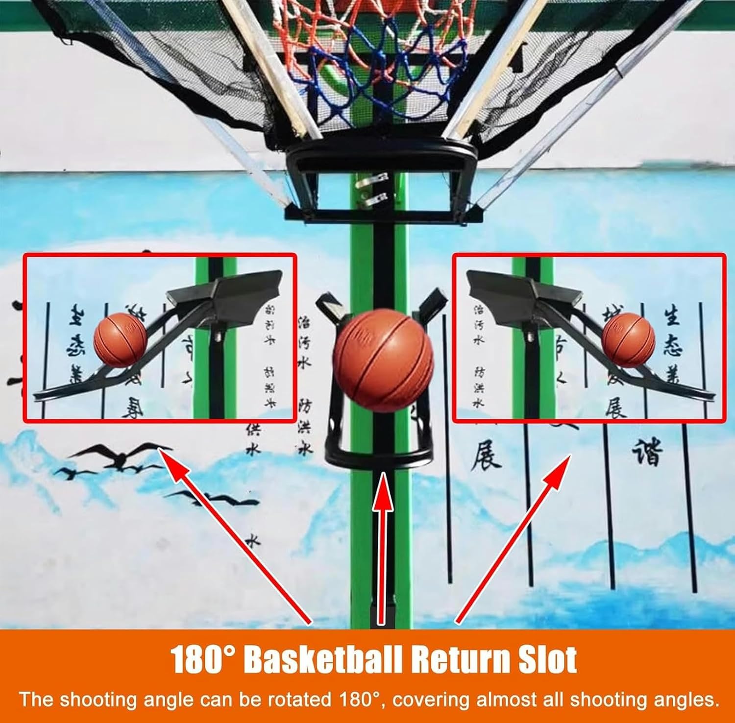 Multi-Function Sports Defender Net - Serves as Ball Return System & Protective Backstop, Keeps Errant Shots Contained and Practice Sessions Focused
