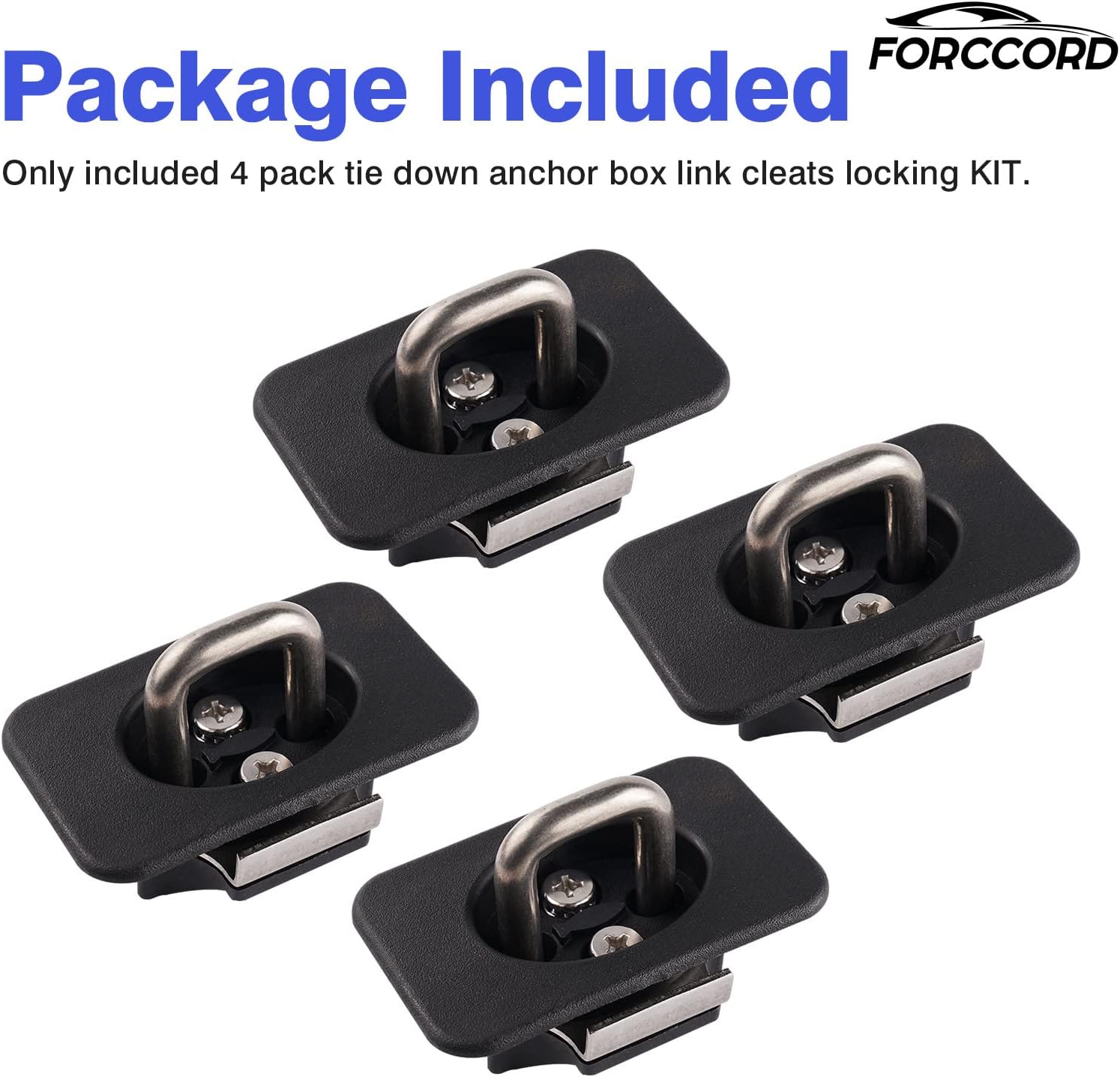 4 Pack Tie Down Anchors Custom Fit for 2015-2025 2026 Ford F-150, 2017-2025 2026 Ford F250 F350 Super Duty&Ford Raptor Bed Tie Downs for Truck F150 Replacement Accessories - Image 6
