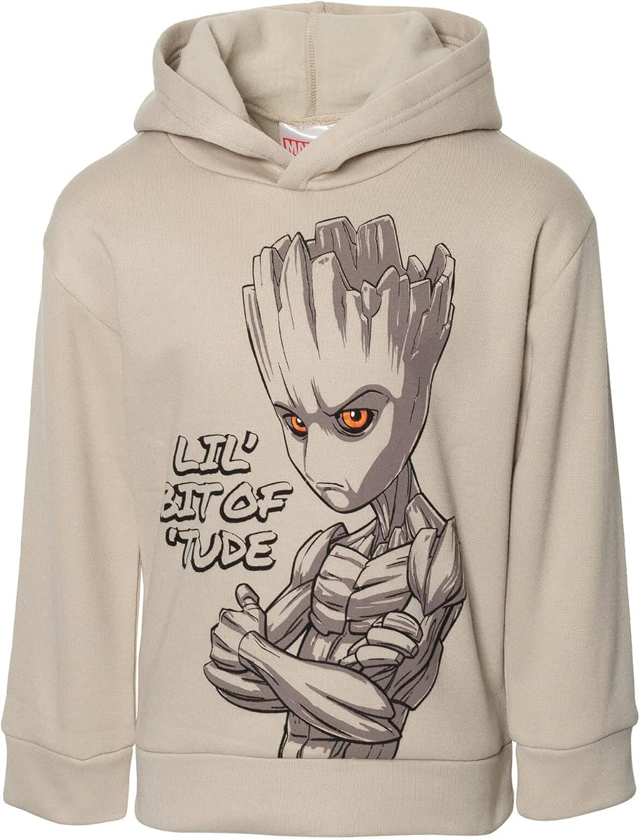 Marvel Guardians of the Galaxy Groot Fleece Pullover Hoodie Little Kid to Big Kid