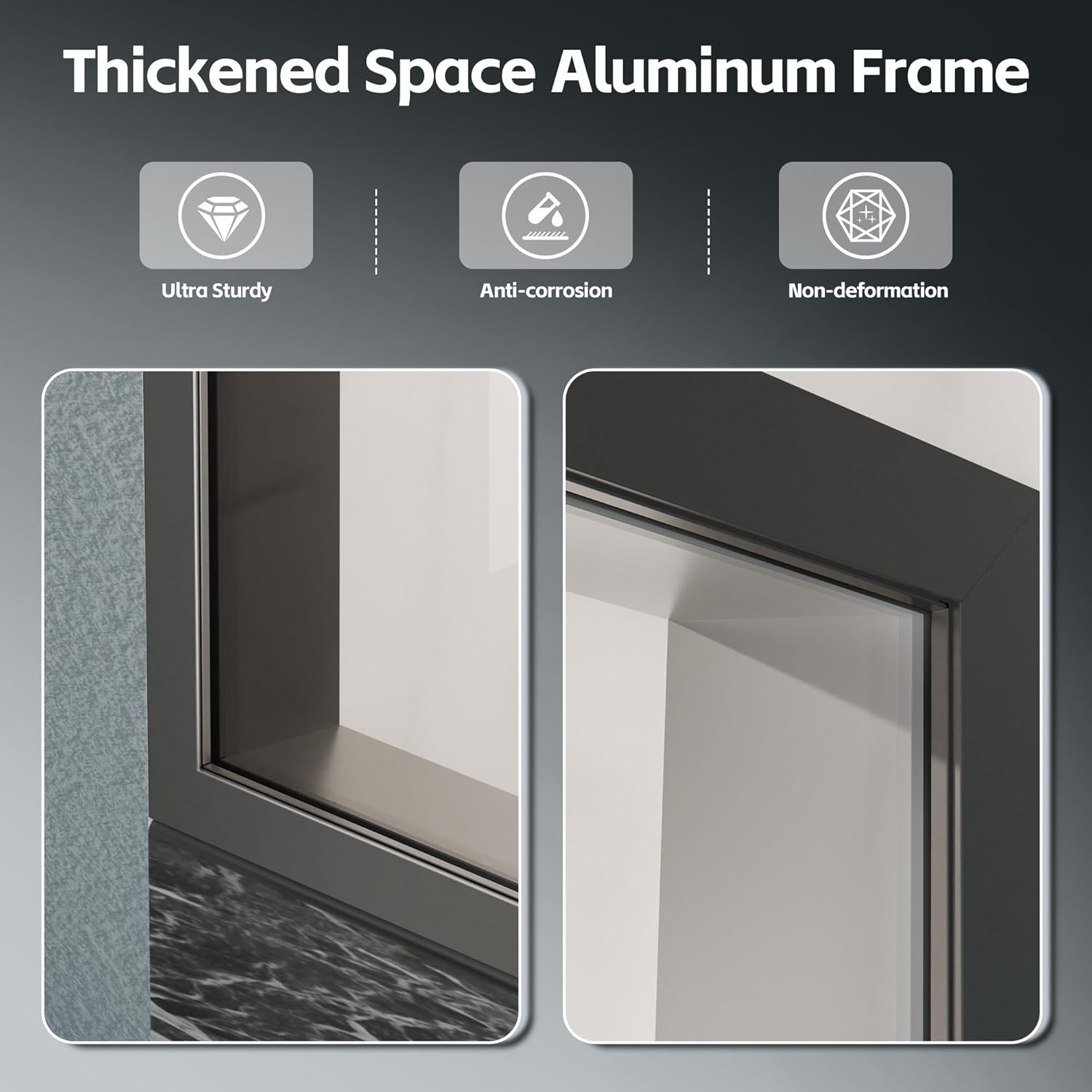 Bathbliss 36" W x 76" H Fixed Glass Shower Panel, Shower Glass Panel with Easy-clean Coated, 1/4" (6mm) Clear SGCC Tempered Glass Panel,Matte Black