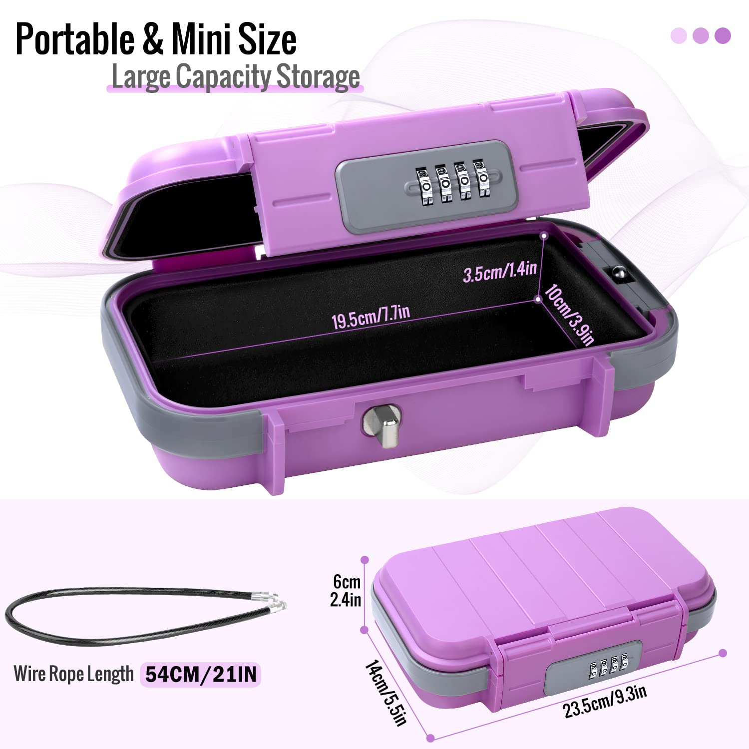 Cassaforte Nascosta A Forma Di Libro Foreverup - Lucchetto A Combinazione 24x15.5x5.5cm, Design Farfalla Colorata - Foto 9