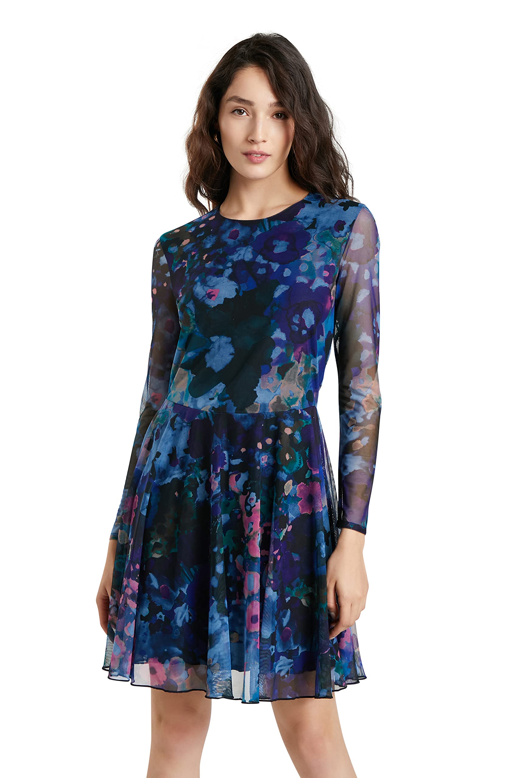 Desigual Women's Vest_qais Casual dress, Blue, XS UK