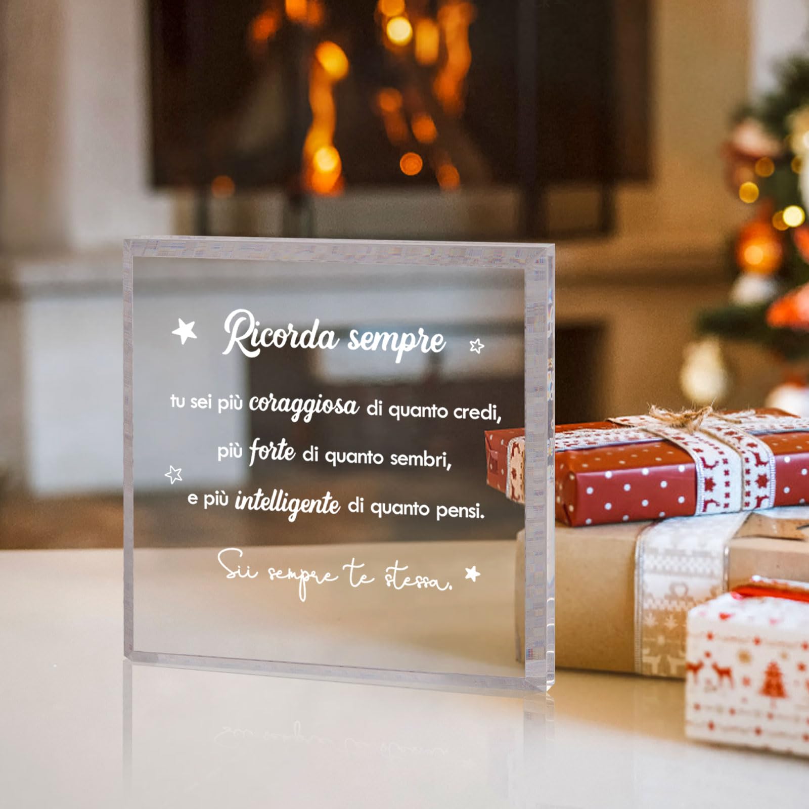 Targa Acrilico Cuore Per Nipote - Regalo Nonni Compleanno Natale Laurea