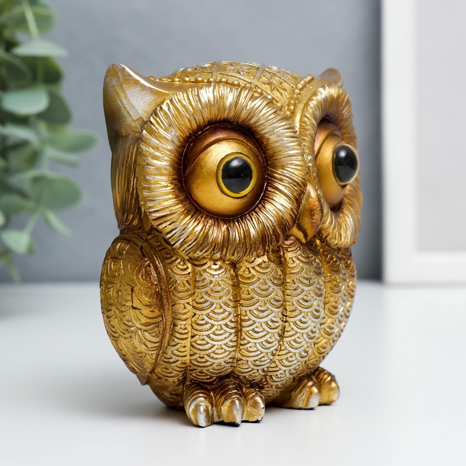 AEVVV Bronze Owl Statue Home Decor Owl Decor for Living