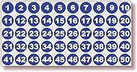 Vista 17 de iSYFIX Calcomanías negras de números consecutivos – 1 a 50, 1 pulgada, 1 juego – Vinilo autoadhesivo de alta calidad ideal para inventario