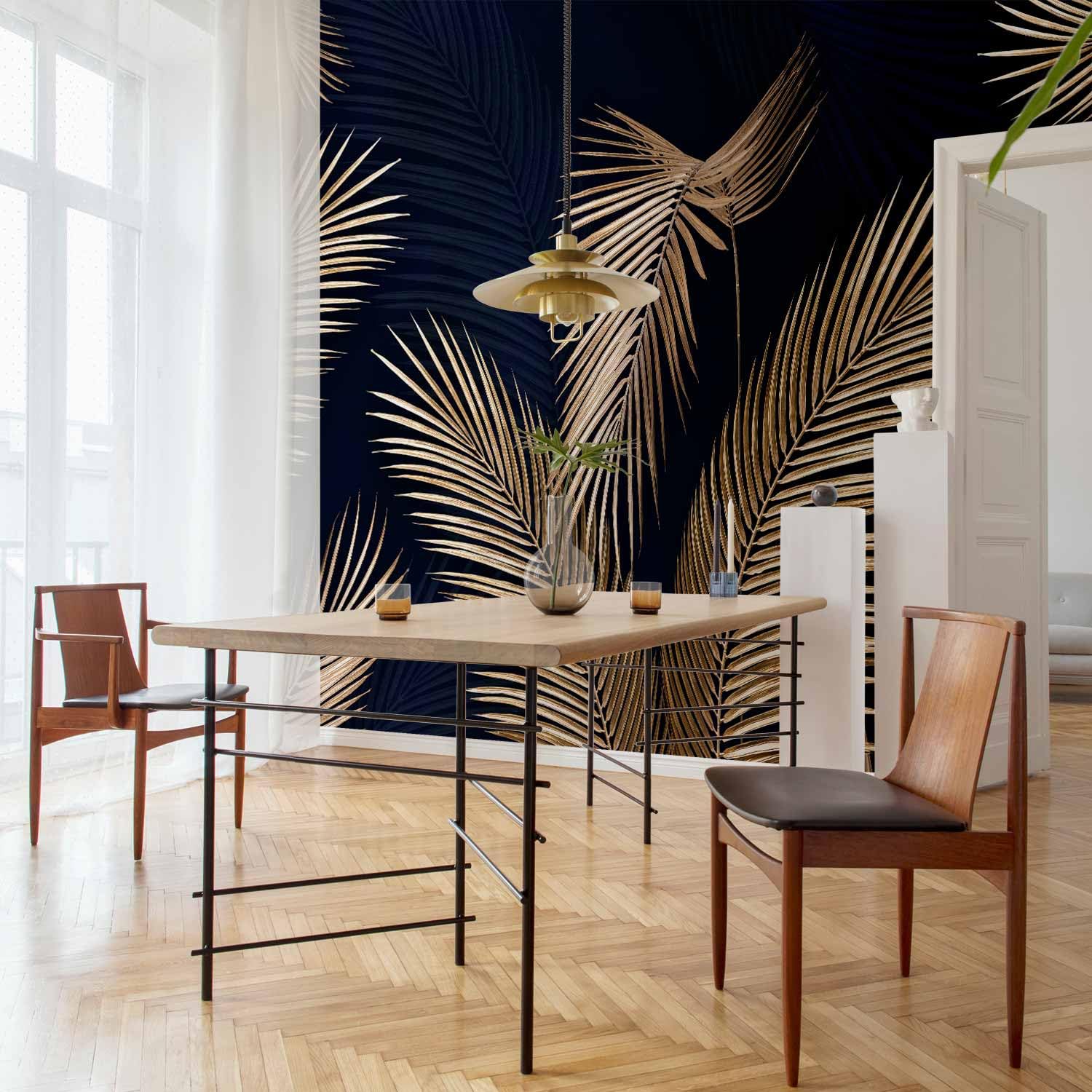 murando - Papier peint panoramique nature 350x256 cm - Revêtement mural décoration pour chambre salon cuisine - Design unique et moderne - Violet gris bleu - b-B-10022-a-a