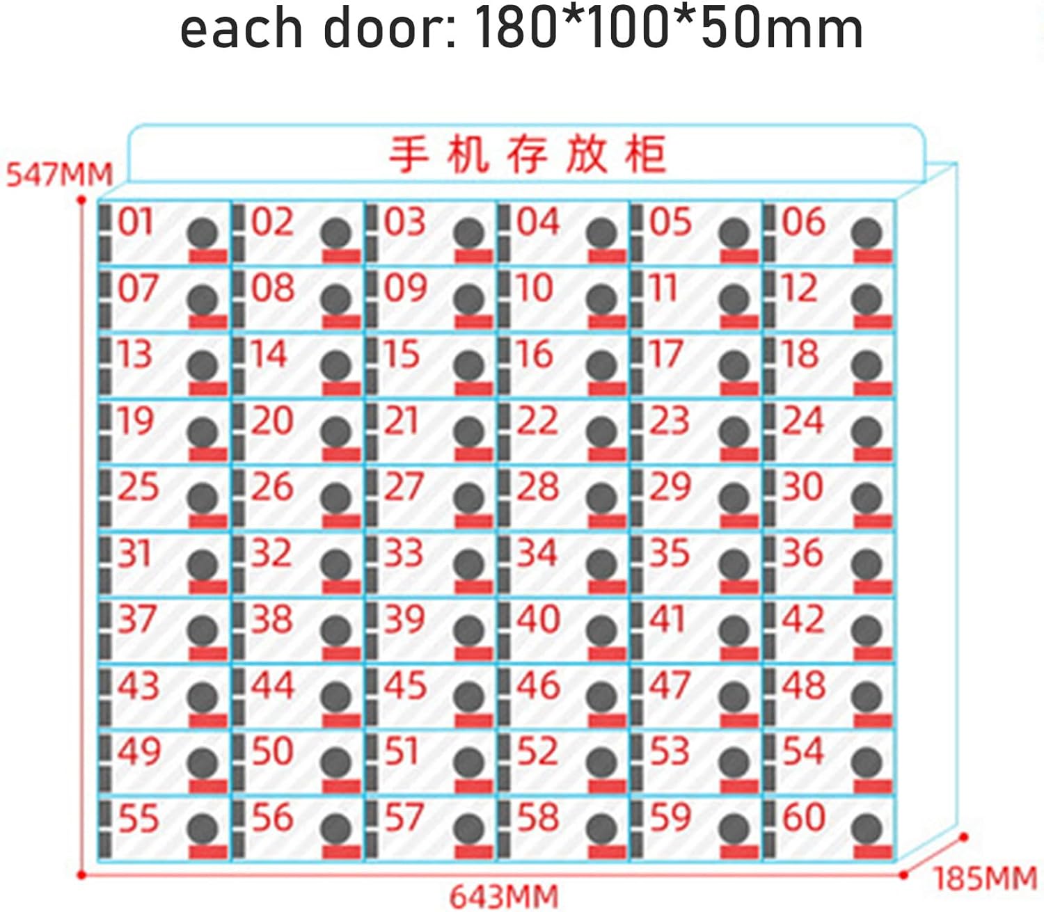 Portable Phone Lockbox Secure Storage Cabinet for Mobile Devices Phone Safe nizer Compact Phone Locker for Home and Office Ideal for Protecting Personal Devices