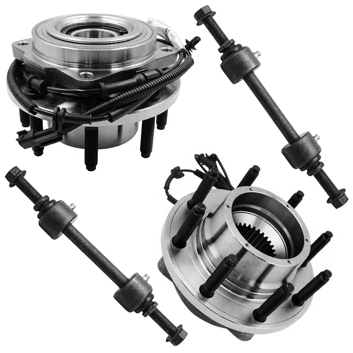 Detroit Axle - 4WD Front Wheel Hubs Kit for 2017-2019 Ford F-250 Super Duty