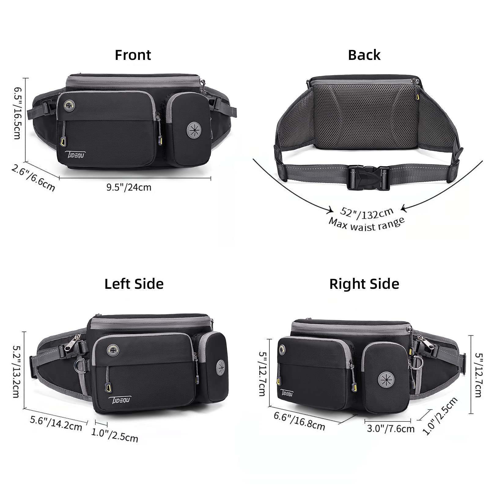 Bauchtasche Herren,Gürteltasche Herren,Bauchtasche Mit Flaschenhalter,Schwarz,Handy Gürteltasche,Bauchtasche Hund,Hüfttaschen
