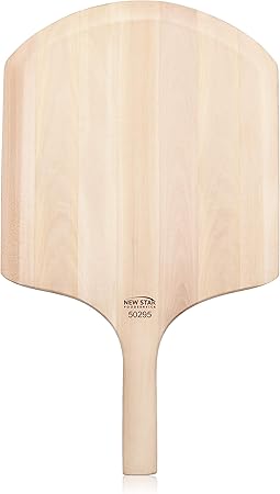 New Star Foodservice 50295 Restaurant-Grade Wooden Pizza Peel, 16" L