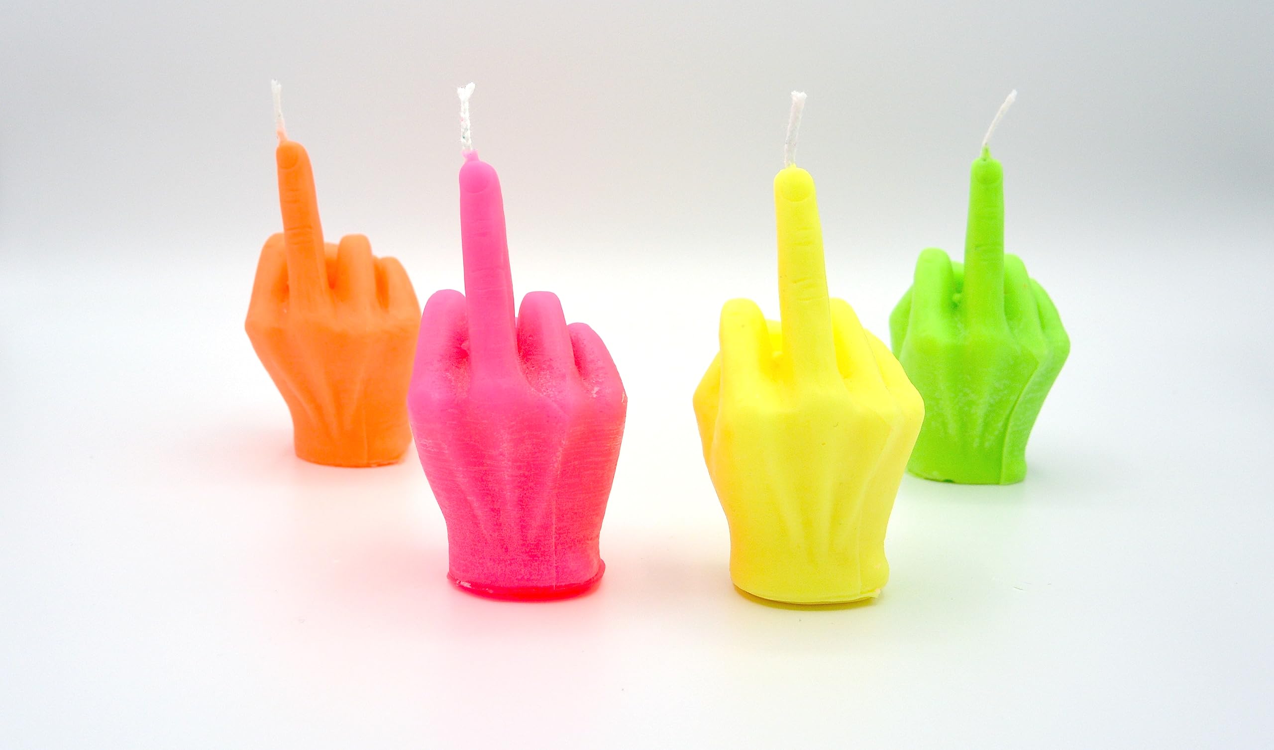 Kar.lys Middle Finger Candle Scented Candle Neon Vanilla Fragrance Room Decoration Design Interior (Neon Orange) Home & Kitchen