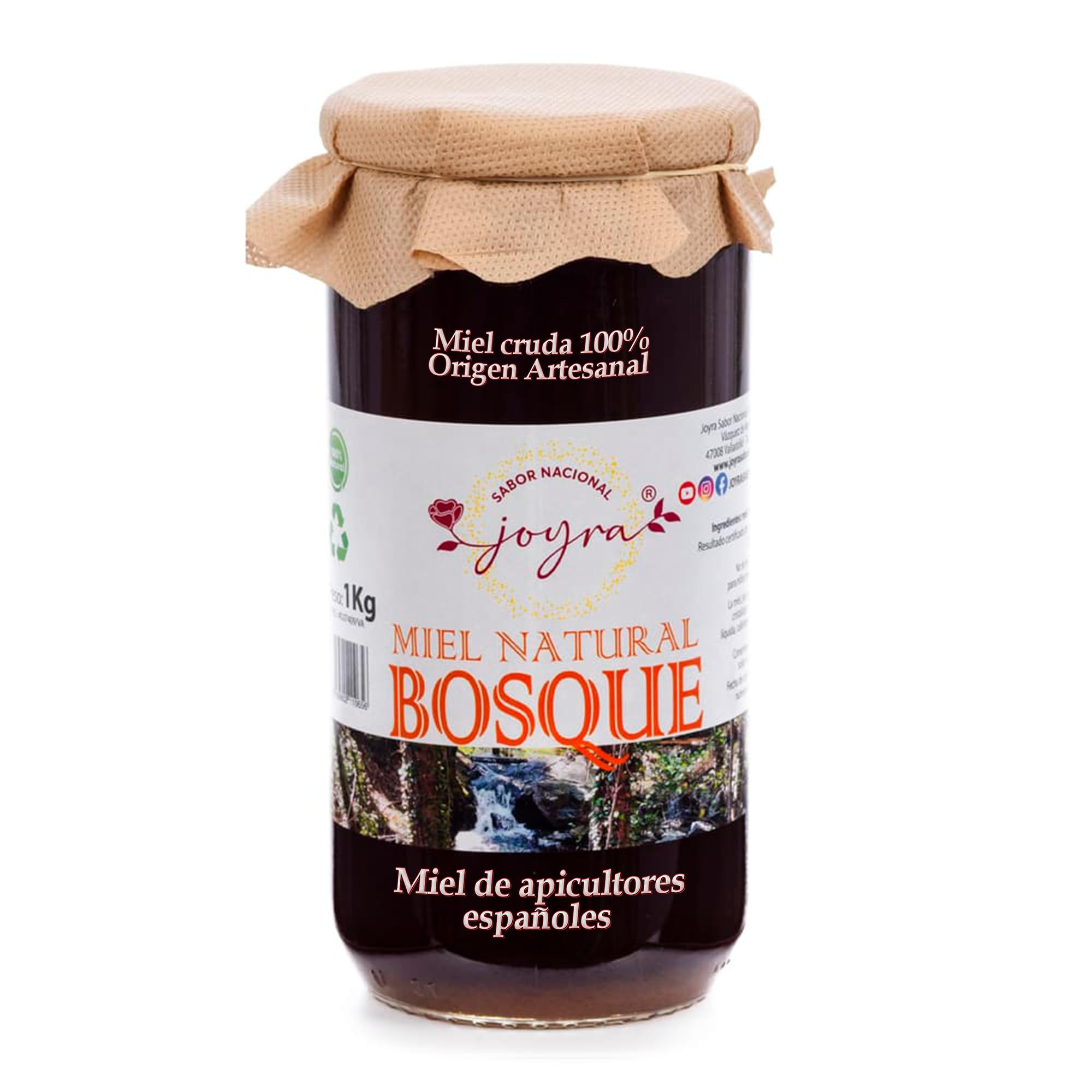 Miel Cruda 100% Pura de Abeja Natural Artesanal 27 Variedades Sabores Apicultura Española Sin Pasteurizar 1 kg Miel de Bosque