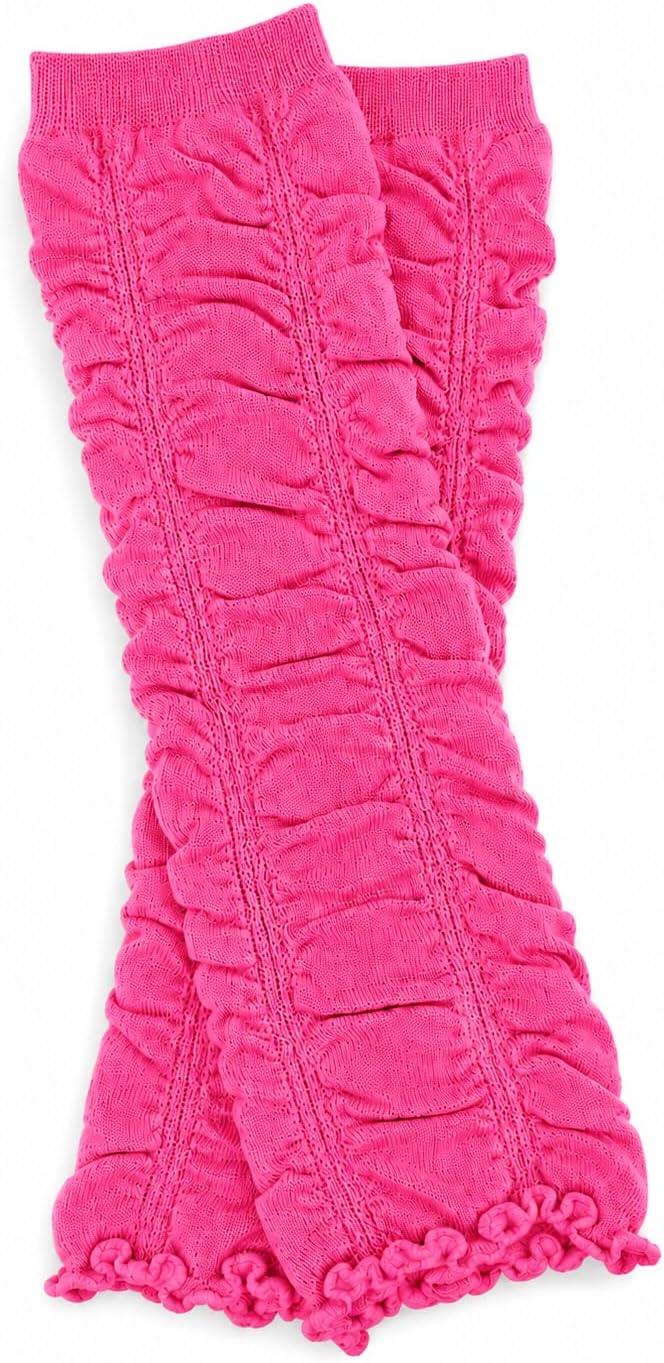 juDanzy Girls Rouched Ruffle Newborn Baby and Toddler Leg Warmers