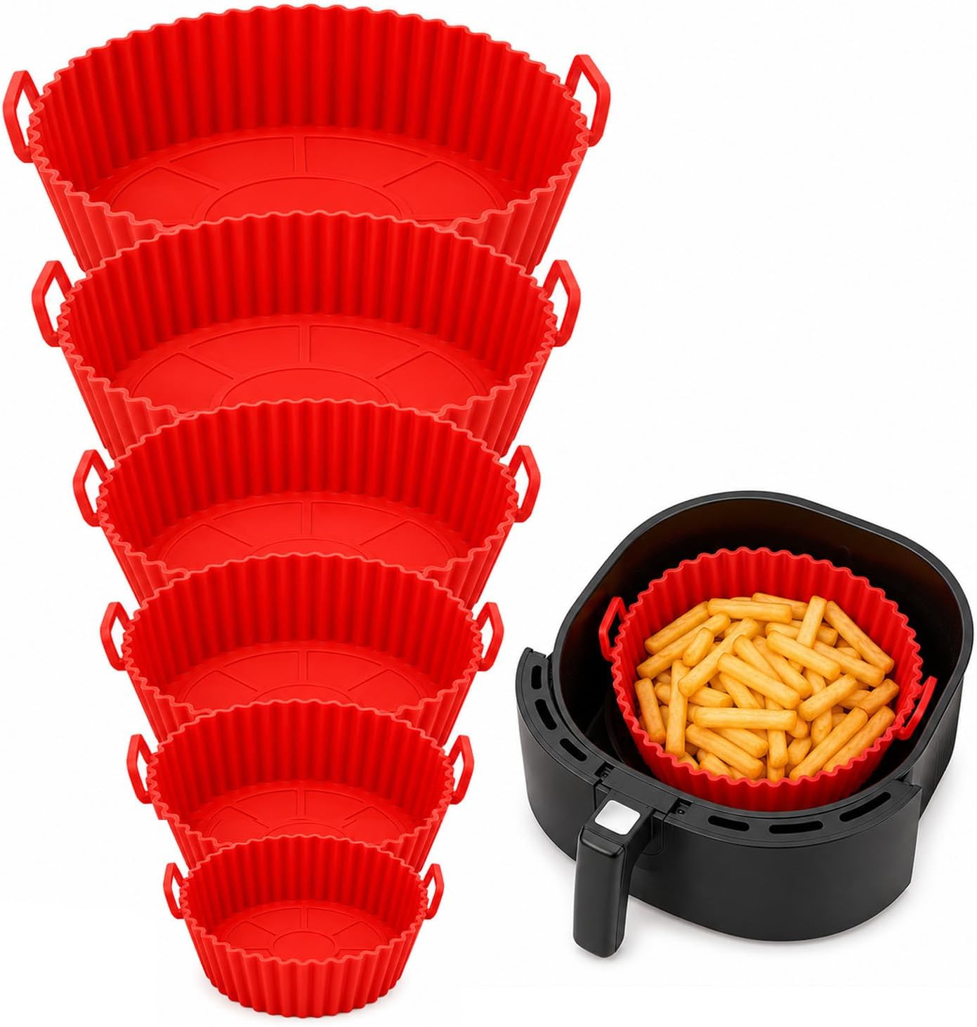 Formas de Silicone para Air Fryer Kit 6 unidades