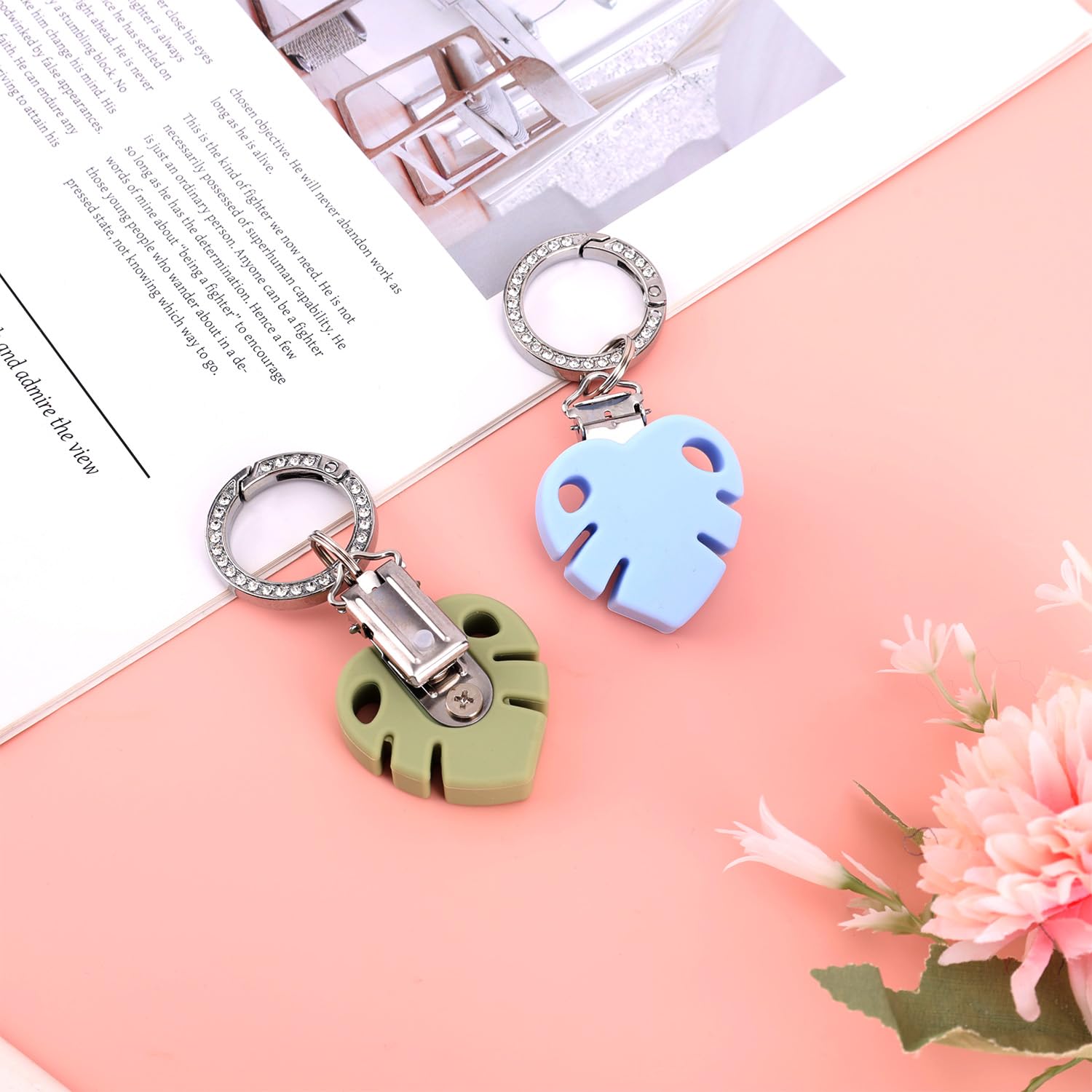 2549 2pcs Silicone Hat Clips For Travel Bags, Anti-lost Secure Sunhat Hat Clip for Travel on Bag Backpack Luggage Fashion PU  main image 3