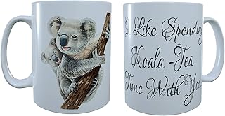 Koala Ceramic Mug, Baby Koala & Mum Mug, Koala Latte Mug, Koala Coffee Mug, Koala Tea Mug, Latte Mug, Koala and Baby Mug