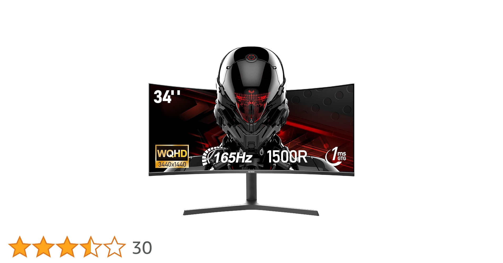 Amazon.co.jp: AESNO 34 インチ 1500R コンピュータ モニター