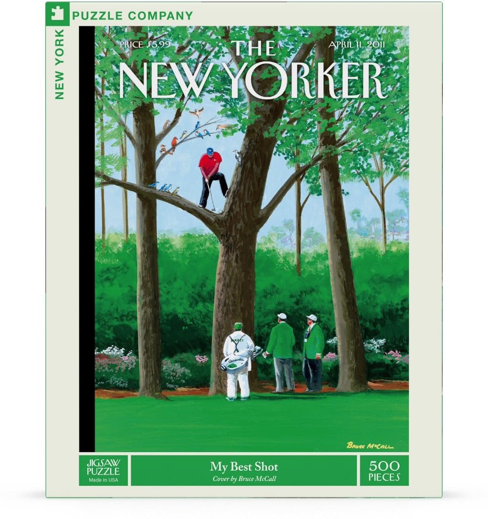New York Puzzle Company - New Yorker My Best Shot - 500 Piece Jigsaw Puzzle for Adults by Bruce McCall
