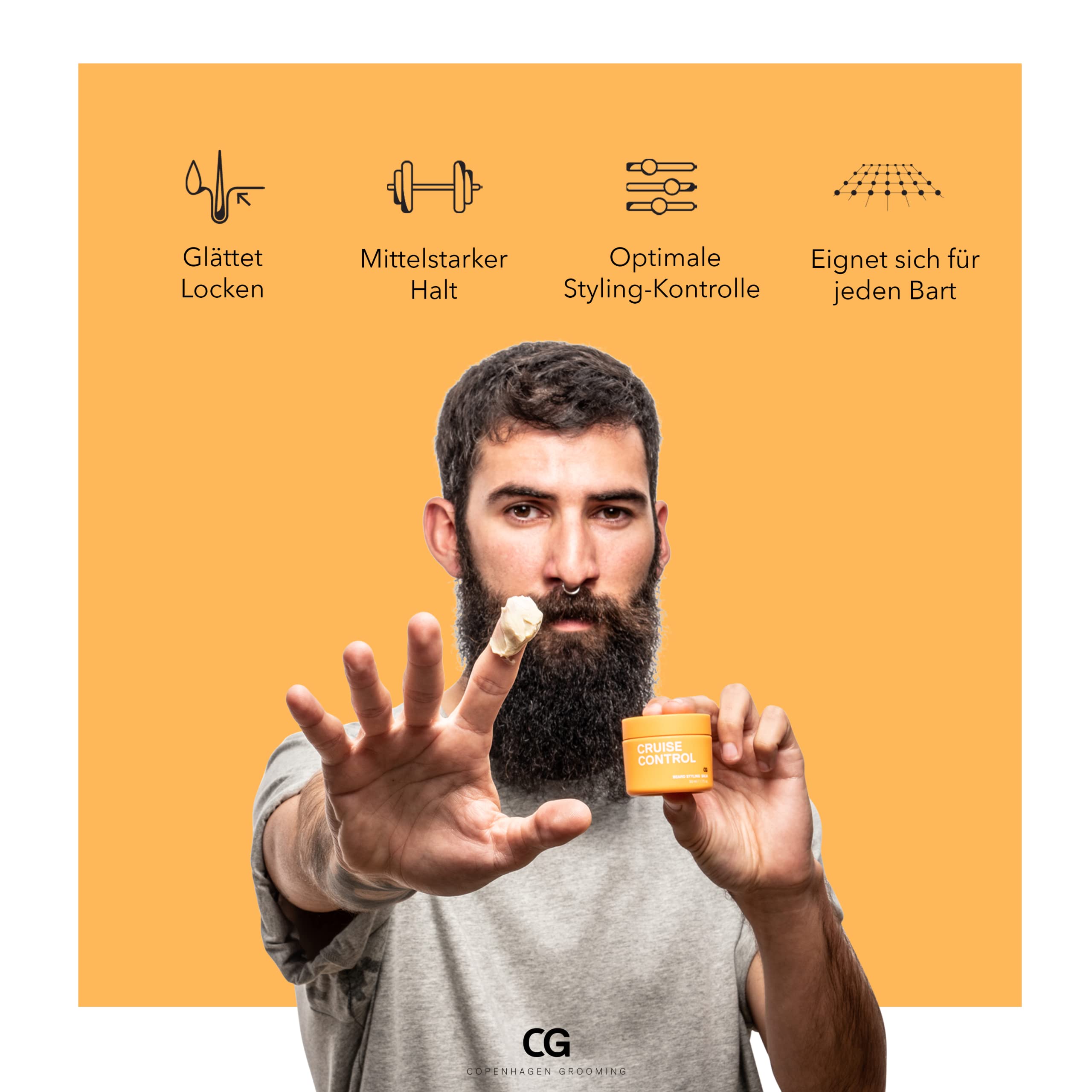 Copenhagen Grooming Cruise Control Beard Balm - Bart Balsam - Bartbalsam Männer - Bart Pomade Herren - Bart Styling