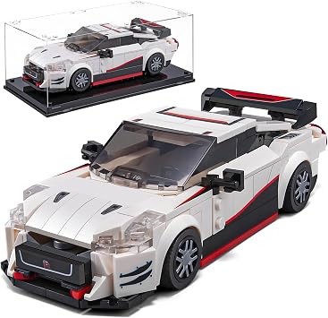 HIGH GODO Sports Car Building Set for Adults, Classic Racing Car Decor Model Kit with Display Box, Vehicle Consturction Toys Gifts for Adults and Teens Age 14+ 317 Pieces